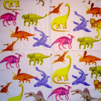 048 Dinosaur - 3-ply - Dragon Tales 2001